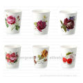 decal ceramic mug flower design